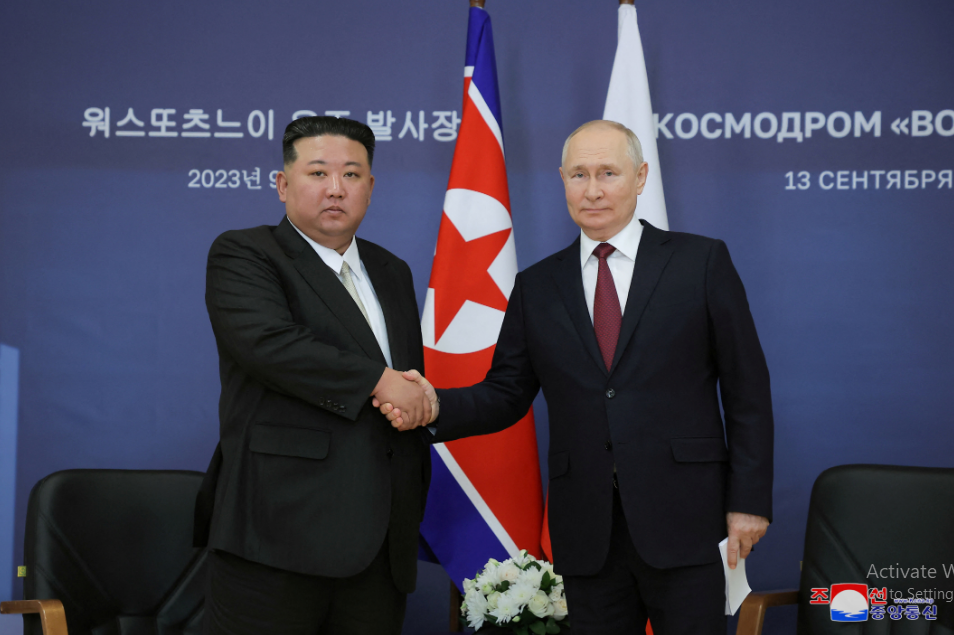 Putin meets North Korea’s Kim Jong Un in first visit to the capital in over two decades