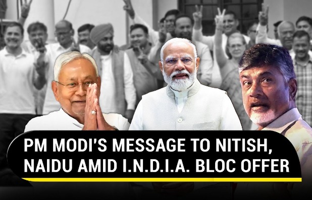 Lok Sabha Results Pave Way for Modi Govt 3.0 But with ‘Double Engine’ of Nitish And Naidu; INDIA Bloc Exceeds Expectations
